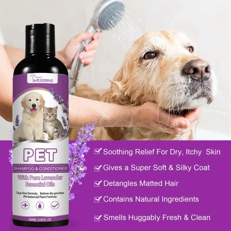 ¡Champú Y Acondicionador Yegbong Puppy Adecuado Para Pieles Sensibles Con Un Valor De Ph Equilibrado Adecuado Para La Limpieza de perros!