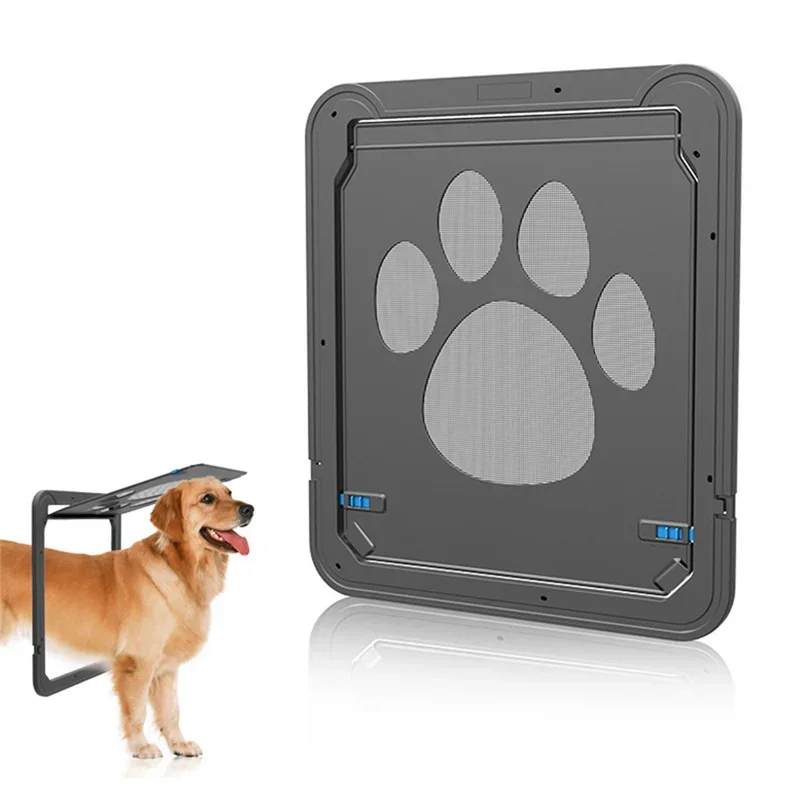 Gato y perro, puerta para mascotas, puerta para gatos, agujero para perros, interior y exterior, fácil instalación, pantalla de acceso gratuito, ventana, puerta de seguridad, valla para perros