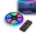 Tira LED RGB con control remoto para decoración del hogar