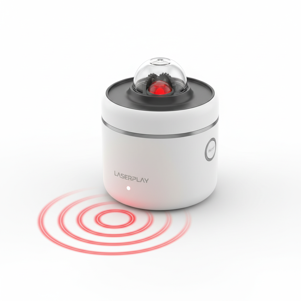 Juguete láser automático giratorio para gatos