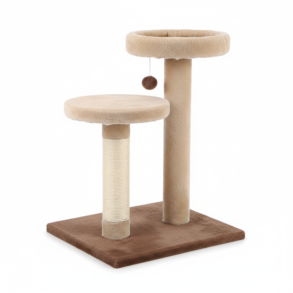 Rascador para gatos con poste de sisal
