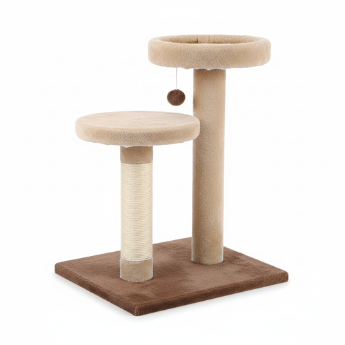 Rascador para gatos con poste de sisal